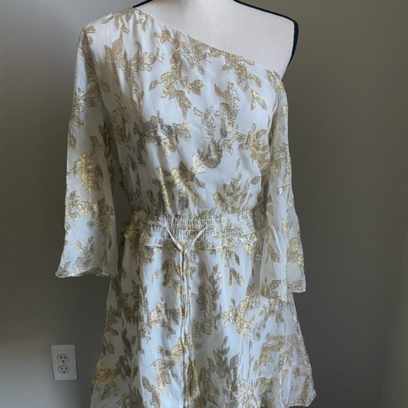 Rachel Zoe Flora One-Shoulder Mini Dress Size 6 - Picture 2 of 6